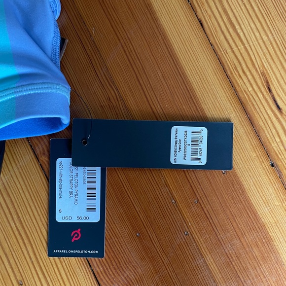 Peloton WITH Pyramid Strappy Bra NWT Small Blue - Picture 4 of 4